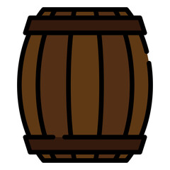 wooden barrel icon