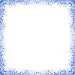 Luxury Teal Blue Sparkle Glitter Frame Border