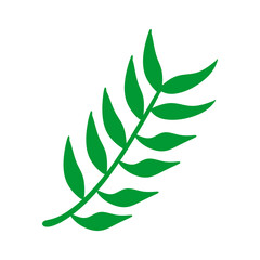 Green modern monstera leaf vector element