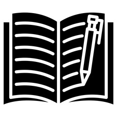 Book And Pen Icon