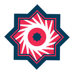 islamic star isolated icon