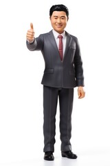 A businessman action figure plastic toy