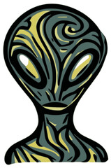 Grey Alien Portrait