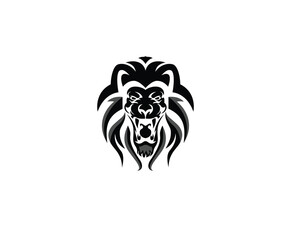 Lion Head Logo Vector Template Illustration Design