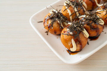 Takoyaki ball dumplings or Octopus balls