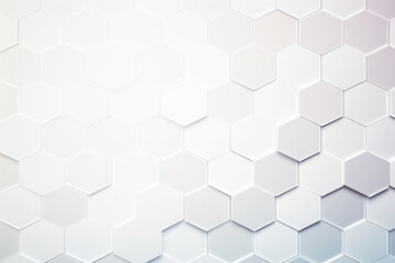 Fototapeta premium White background with a pattern of hexagons, hexagon background design, Generative AI