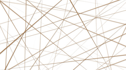 Obraz premium Brown Chaotic abstract line seamless pattern. Random geometric line seamless pattern