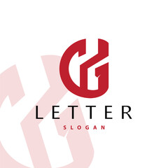 Minimal Initial GH Letter Logo, Modern And Luxury Icon Vector Template Element