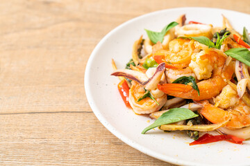  stir fried spicy sea food