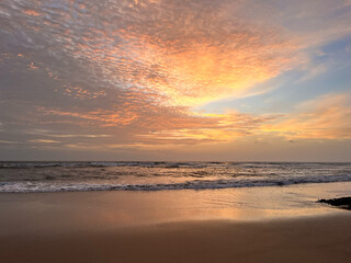 Obraz premium sunset over the sea