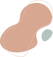 Abstract shape recolorable vector element