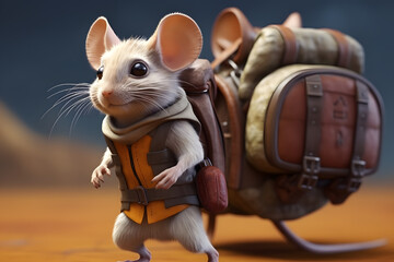 traveler rats and mountain climbing rats Made with Generative AI