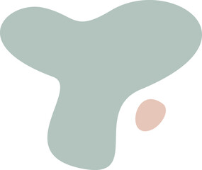 Abstract shape recolorable vector element