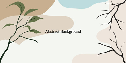 abstract template background nature leaves 