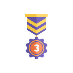 High resolution flat award icon, they can be easily edited and easily embedded in your project.