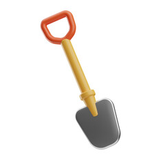 farming and harvest Shovel 3d illustration