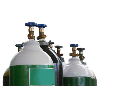 Oxygen tanks in hospitals are used to treat respiratory diseases.concept.