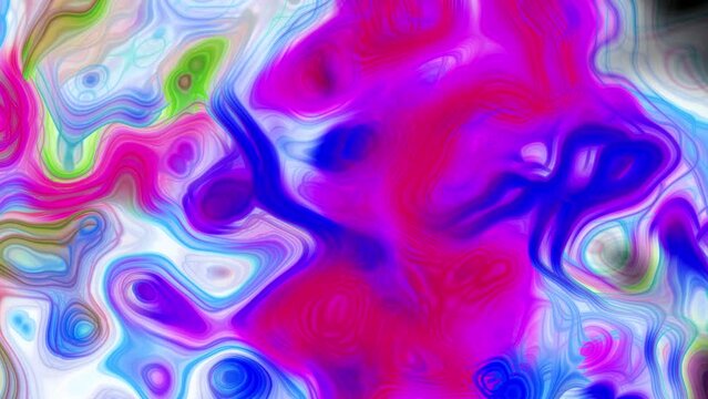  Trendy Colorful Fluid Abstraction Flow,Animated abstract flowing liquid motion. Abstract liquid fluid background. Seamless moving gradient. Abstract liquid marbling surface, stains of acrylic paint