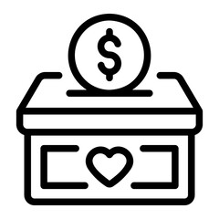 charity Line Icon