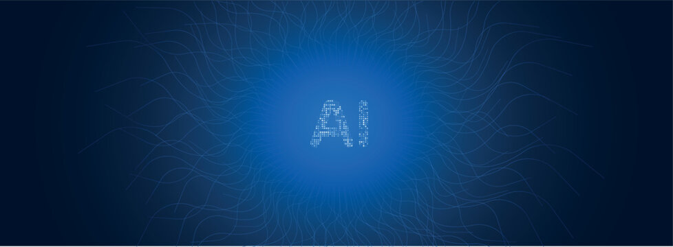 Image created with icon related to the concept of artificial intelligence