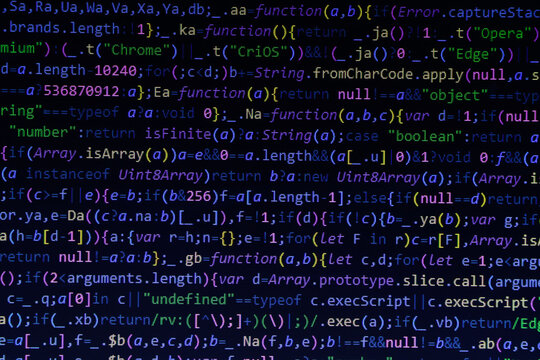 Programming coding screen, web developer coding screen