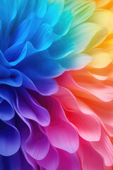 Rainbow Color Flower Close-Up Abstract Background