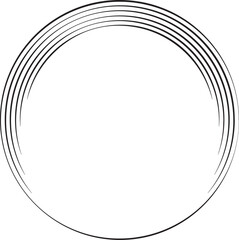 circle frame with line style ellement illustration
