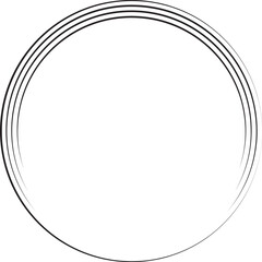 circle frame with line style ellement illustration