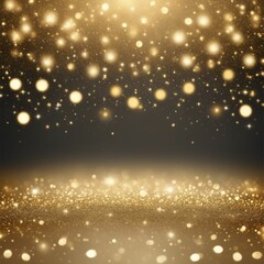black and gold background with lights and glitters