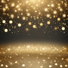 black and gold background with lights and glitters