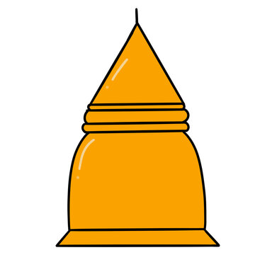 recommend clip art: Golden pagoda, sculpture of Thailand