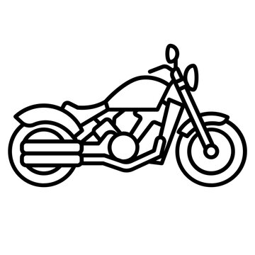 recommend clip art: Motorcycle outline icon. Transportation illustration for templates, web design and infographics	
                    