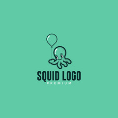 Octopus logo design template Premium Vector.