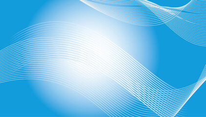 Abstract shiny bright blue waves banner design. Abstract blue technology wave design.