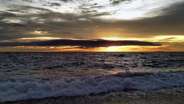 Sunset Over Surigao Strait from Looc Beach
