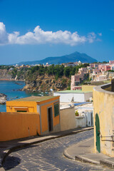 landscape of Marina Corricella at Procida