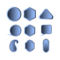 Vector coloured shape collection design