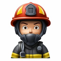 emoji of a firefighter  Generative AI
