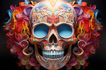 skull and bones, halloween and day of the dead