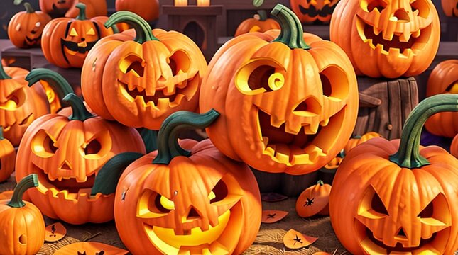 halloween pumpkin background image