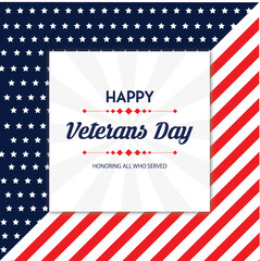 Fototapeta premium 11 November veterans day poster