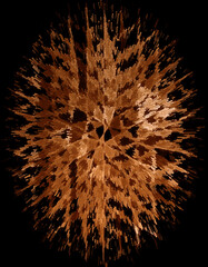 golden yellow glowing connected grid pattern on a black background