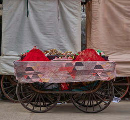 A hindu religious stall