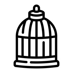 bird cage Line Icon