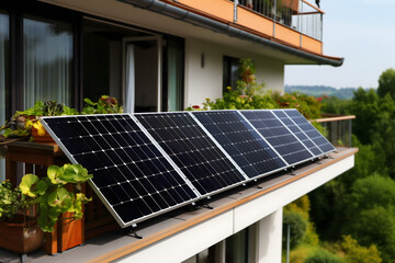 solar panels on a roof