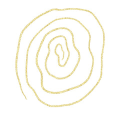 Gold glitter hand drawn scribble line