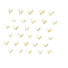 Gold glitter hand drawn scribble line