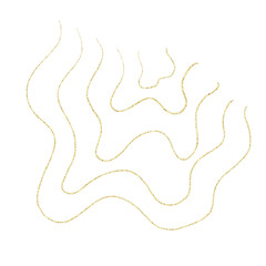 Gold glitter hand drawn scribble line