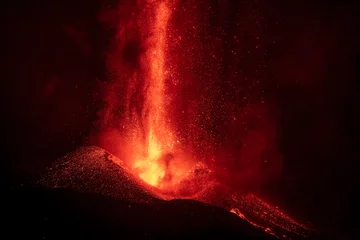 Photo sur Plexiglas les îles Canaries eruption of the volcano on the island of La Palma