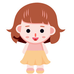 little girl cute character 